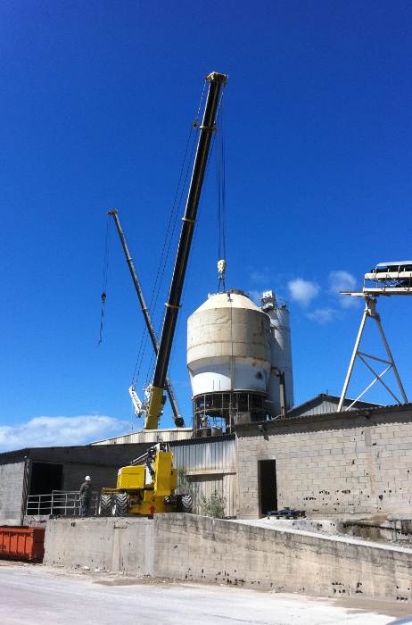 Dmontage de silo par levage 