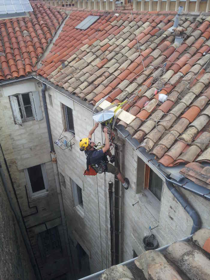 Changement d'une gaine de ventilation en accs difficile